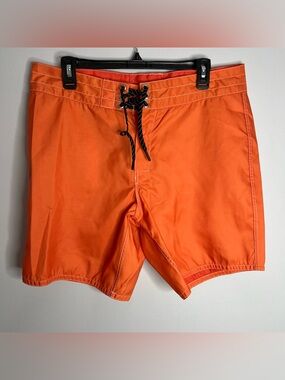 Birdwell Beach Britches Board Shorts Mens 34 Orange SurfNyl